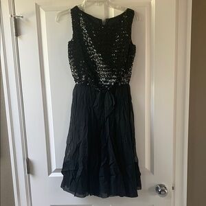 1950’s Vintage Black Sequin Party Dress